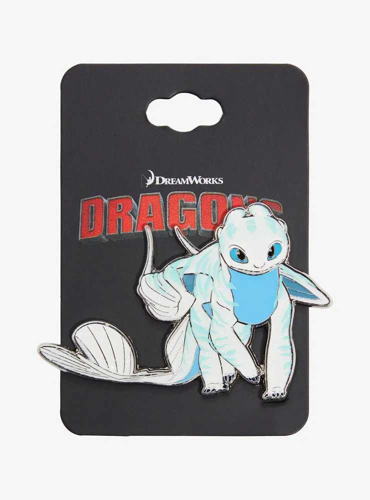 How to Train Your Dragon Light Fury Glitter Enamel Pin - BoxLunch Exclusive