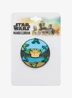 Star Wars The Mandalorian Grogu with Frogs Spinning Enamel Pin - BoxLunch Exclusive