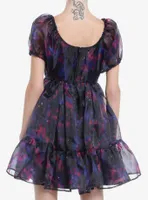 Cosmic Aura Galaxy Tiered Organza Dress