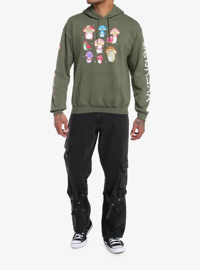 Mushrooms & Thorns Skull Hoodie