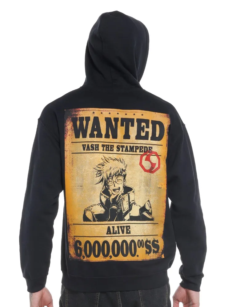 Trigun Stampede Vash Wanted Poster Hoodie