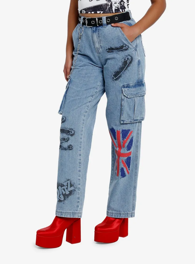 Bratz Pretty 'N' Punk Spray Paint Denim Pants