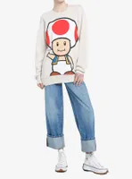 Super Mario Bros. Toad Jumbo Graphic Girls Sweatshirt