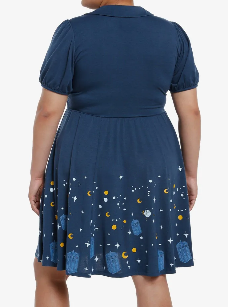 Doctor Who TARDIS Starry Night Dress Plus