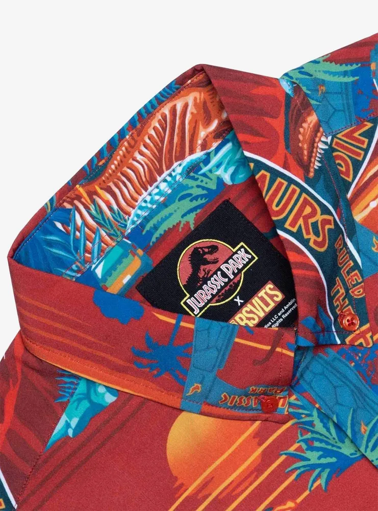 RSVLTS Jurassic Park "Don't Move" Button-Up Shirt