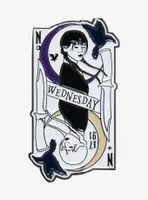 Wednesday Split Wednesday Addams Playing Card Enamel Pin - BoxLunch Exclusive