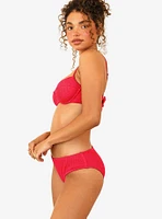 Dippin' Daisy's Siren Swim Bottom Sunset Glow Red