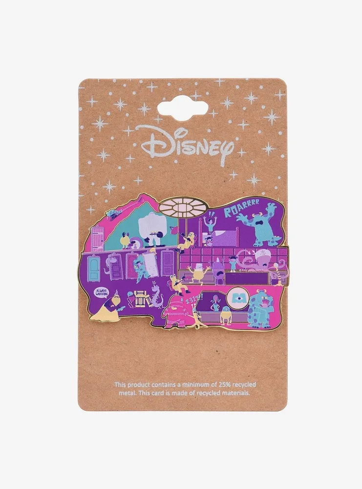 Disney Pixar Monsters, Inc. Scenic Collage Enamel Pin - BoxLunch Exclusive