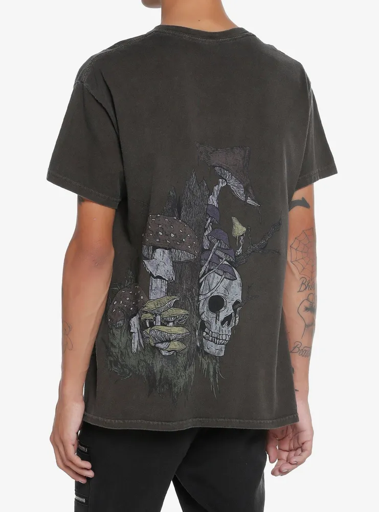 Mushroom Skull Double-Sided T-Shirt