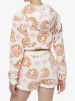 My Melody Allover Print Sherpa Girls Lounge Set