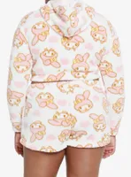 My Melody Allover Print Sherpa Girls Lounge Set Plus