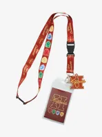 Harry Potter Hogwarts House Crests Allover Print Lanyard - BoxLunch Exclusive