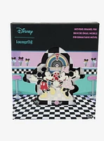 Loungefly Disney Mickey Mouse & Minnie Mouse Jukebox Dance Moving Enamel Pin