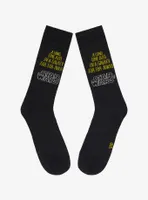 Star Wars Opening Credits Glow-in-the-Dark Crew Socks