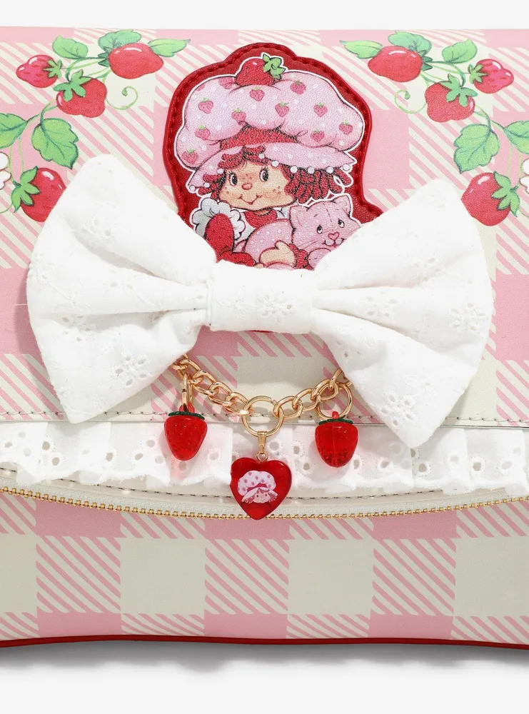 Strawberry Shortcake Gingham Bow Crossbody Bag — BoxLunch Exclusive