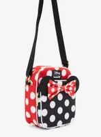 Loungefly Disney Minnie Mouse Black and Red Polka Dot Crossbody Bag