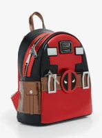 Loungefly Marvel Deadpool Mask Metallic Mini Backpack