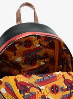 Loungefly Marvel Deadpool Mask Metallic Mini Backpack