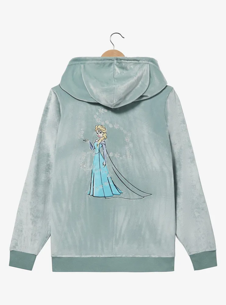 Disney Frozen Elsa Portrait Women's Plus Zippered Hoodie - BoxLunch Exclusive