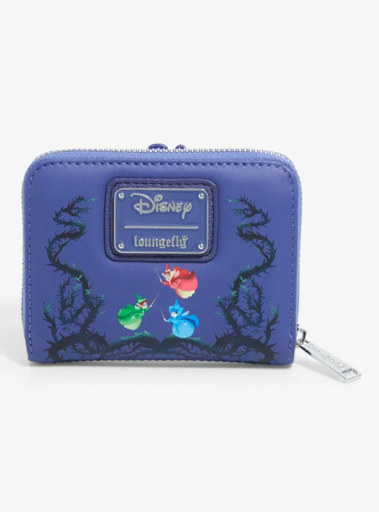 Loungefly Disney Sleeping Beauty Group Portrait Small Zippered Wallet - BoxLunch Exclusive