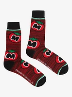 Kirby Maxim Tomato Marled Crew Socks