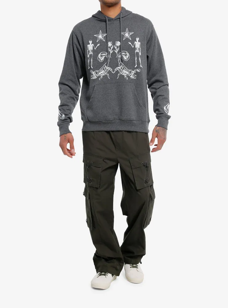 Scorpion Skulls Stars Hoodie