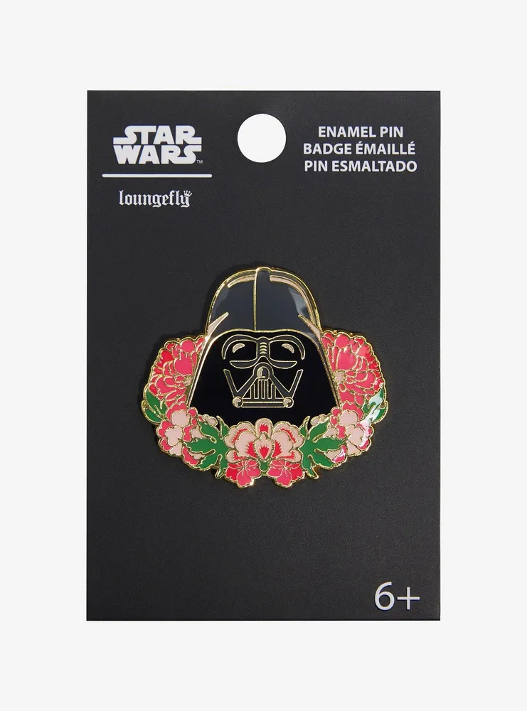 Loungefly Star Wars Darth Vader Floral Enamel Pin - BoxLunch Exclusive