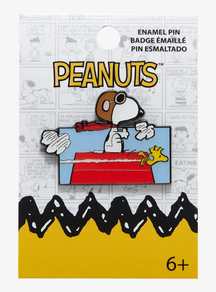 Loungefly Peanuts Snoopy Flying Ace Enamel Pin - BoxLunch Exclusive