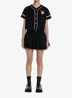 Kuromi Girls Crop Baseball Jersey