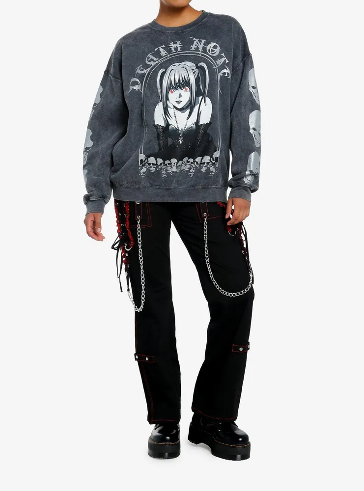 Death Note Misa Metallic Dark Wash Girls Sweatshirt