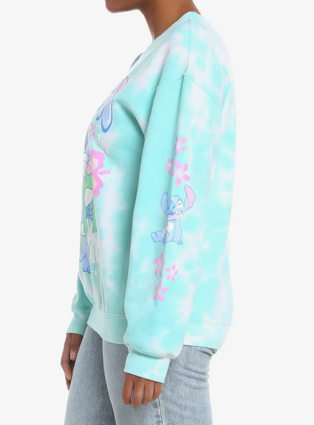 Hot Topic Disney Lilo & Stitch Frog Tie-Dye Girls Sweatshirt