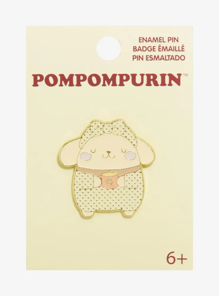 Loungefly Sanrio Pompompurin Pajamas Enamel Pin - BoxLunch Exclusive