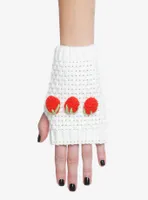 Strawberry Knit Fingerless Gloves