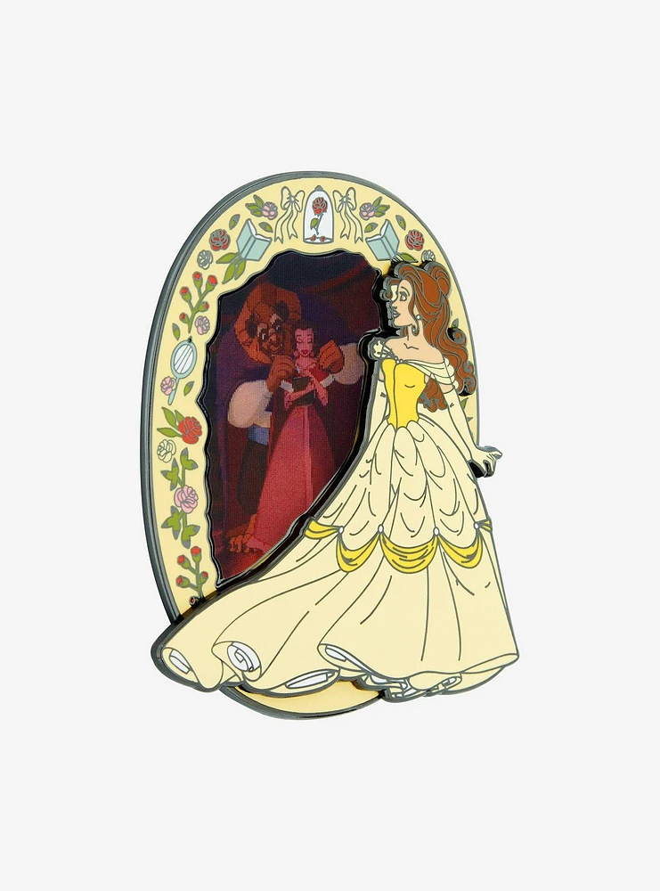 Loungefly Disney Beauty And The Beast Dancing Lenticular Enamel Pin