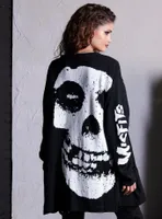 Misfits X Social Collision Fiend Skull Knit Cardigan Hot Topic Exclusive