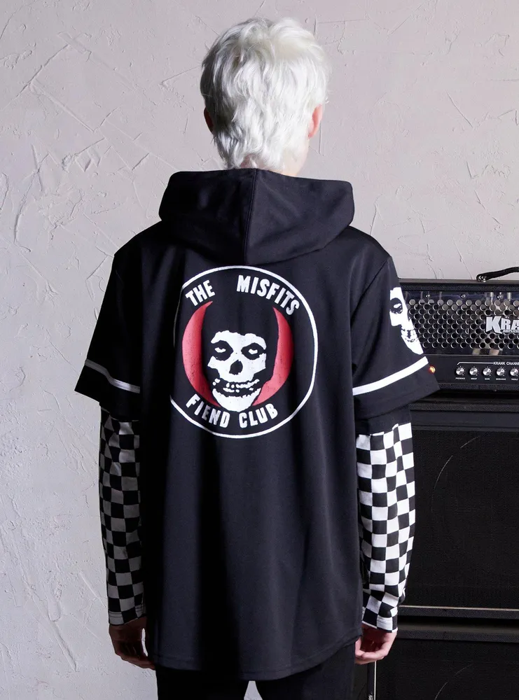 Misfits X Social Collision Logo Hooded Jersey Hot Topic Exclusive