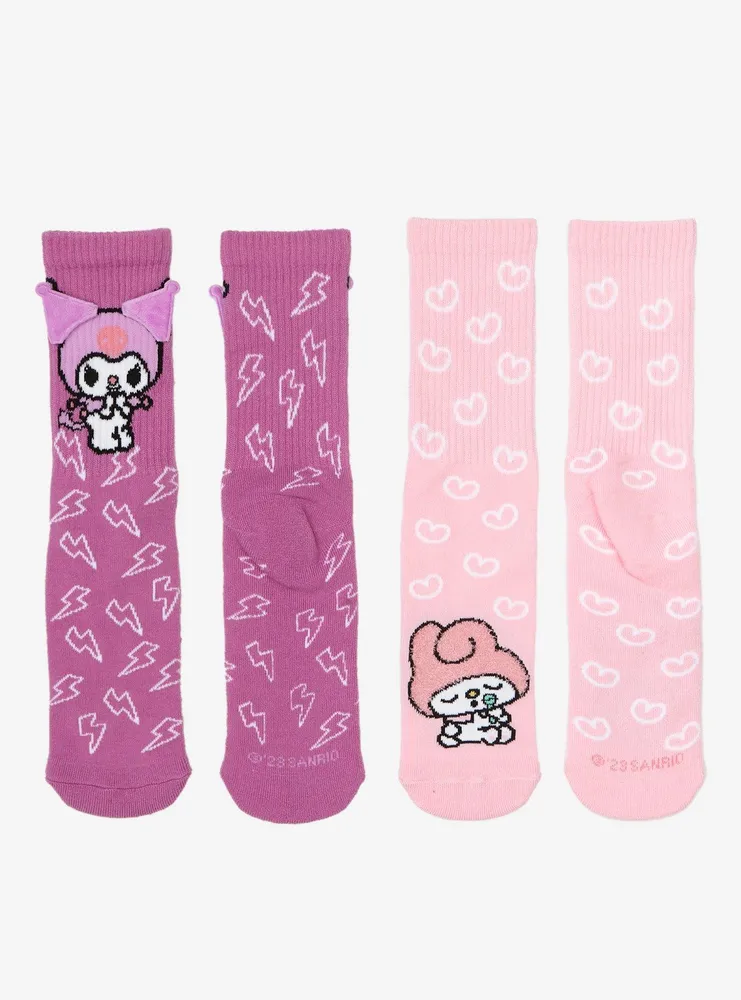 My Melody & Kuromi Crew Socks 2 Pair