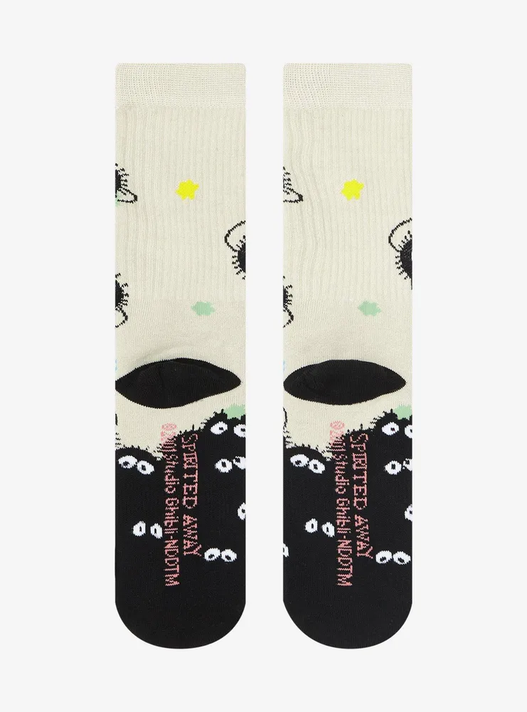 Studio Ghibli Spirited Away Soot Sprite Pile Crew Socks