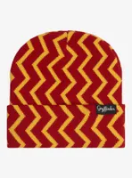 Harry Potter Gryffindor Zig Zag Patterned Cuff Beanie - BoxLunch Exclusive