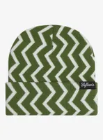 Harry Potter Slytherin Zig Zag Patterned Cuff Beanie - BoxLunch Exclusive