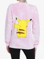 Pokemon Pikachu Puff Print Tie-Dye Girls Sweatshirt