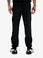 Black Multi-Pocket Cargo Jogger Pants