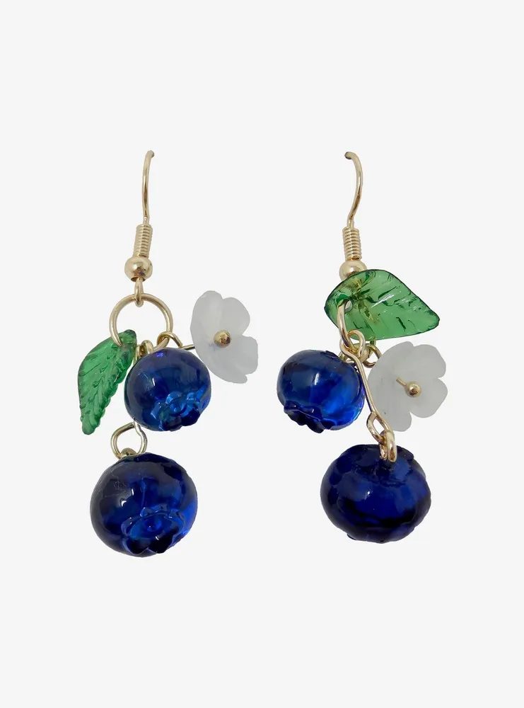 Thorn & Fable Blueberry Flower Earrings
