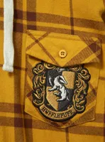 Harry Potter Hufflepuff Hooded Flannel - BoxLunch Exclusive