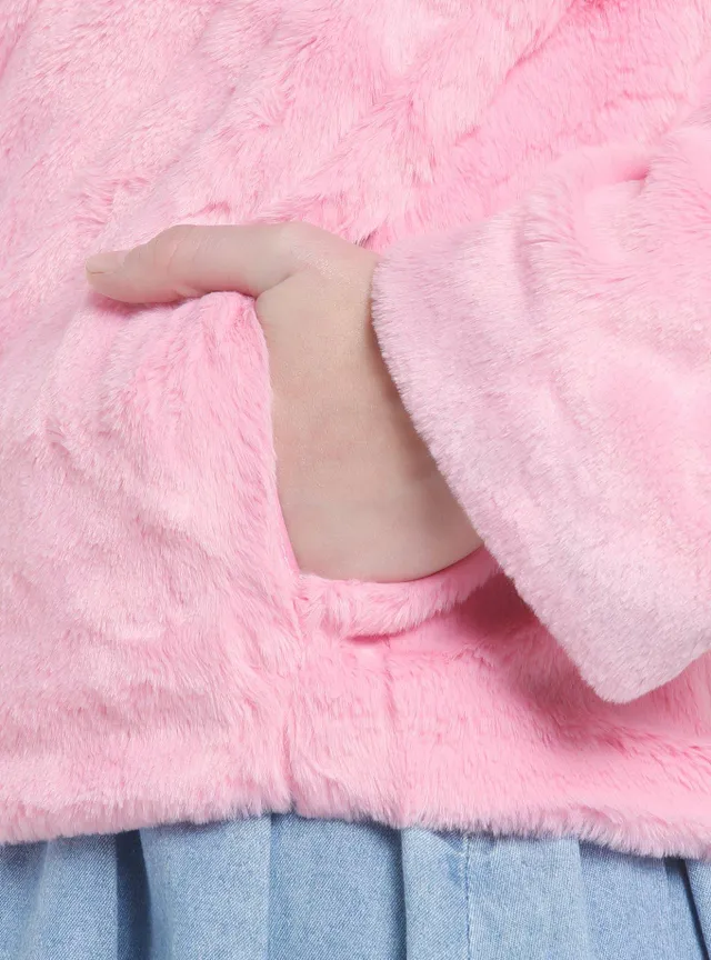 The Pink Faux Fur Coat