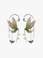 Thorn & Fable Green Butterflies Ear Cuffs