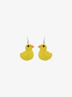 Rubber Duck Crochet Earrings
