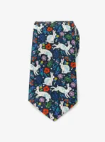 Floral Rabbit Men's Tie