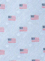 American Flag Blue Men's Tie