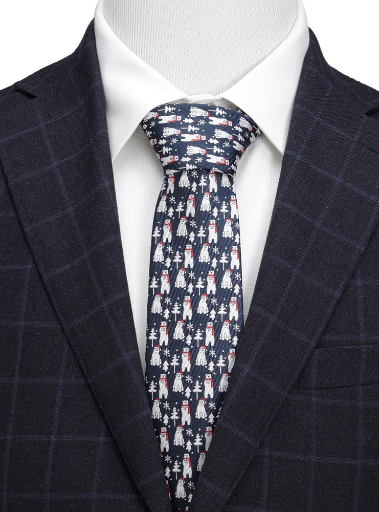 Polar Bear Blue Men's Tie